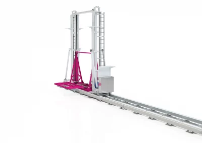 Lifting and moving system for special load carriers
