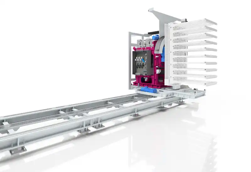 Lifting and moving system for press handling
