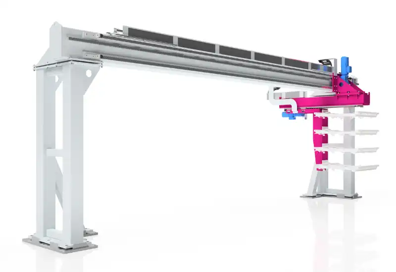 Linear gantry with special gripper