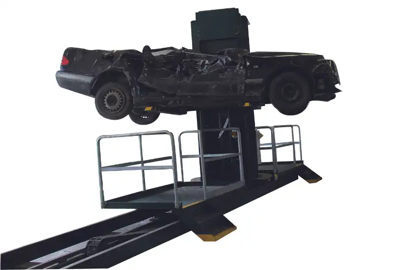 Dry storage station for scrap cars